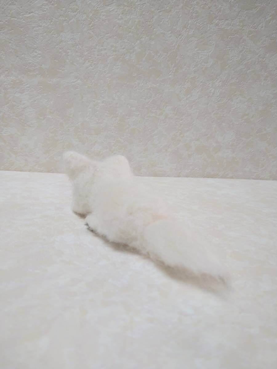 チワワ☆白4㌢☆犬☆羊毛フェルト☆ハンドメイド(羊毛フェルト)｜売買