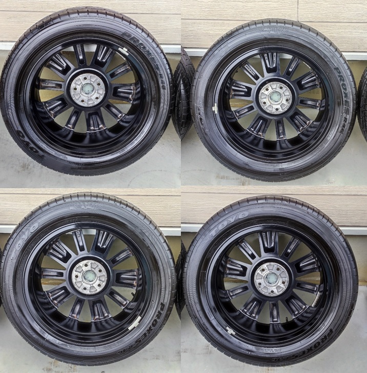 売り出し銀座 送料込 CX-8 純正ホイール4本セット 225/55R19 バリ山