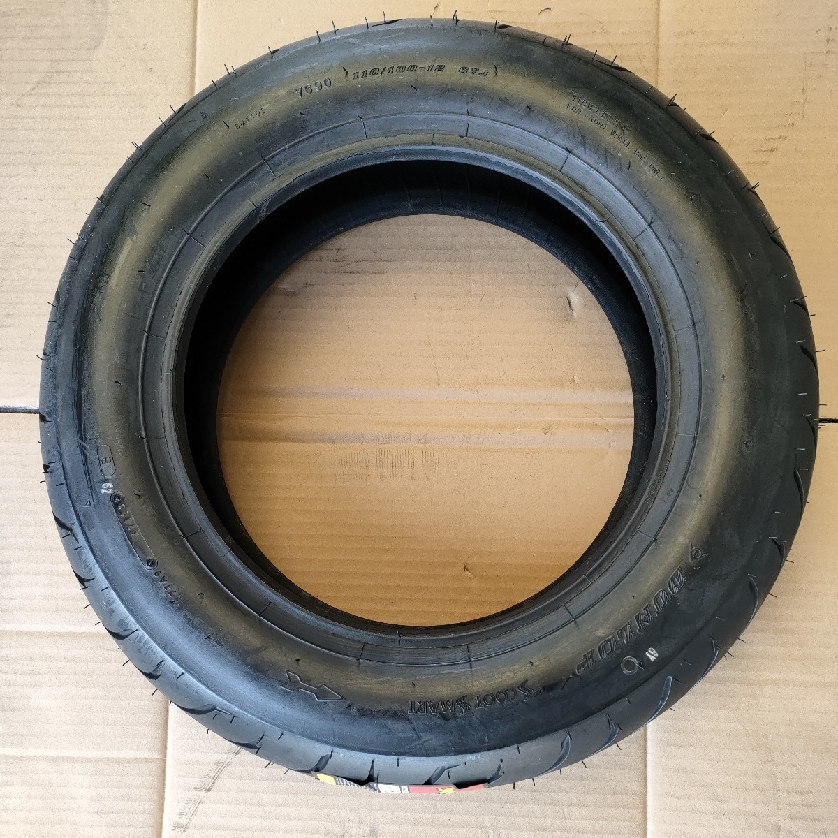 110/100-12　SCOOT SMART　チューブレス　フュージョン　フロント　製造13年21週　 ダンロップ　 新品　未使用　長期保管品　劣化等有り