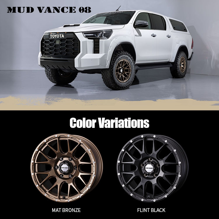 4本セット WEDS MUD VANCE08 14x4.5J 4/100 +45 マットブロンズ TOYO
