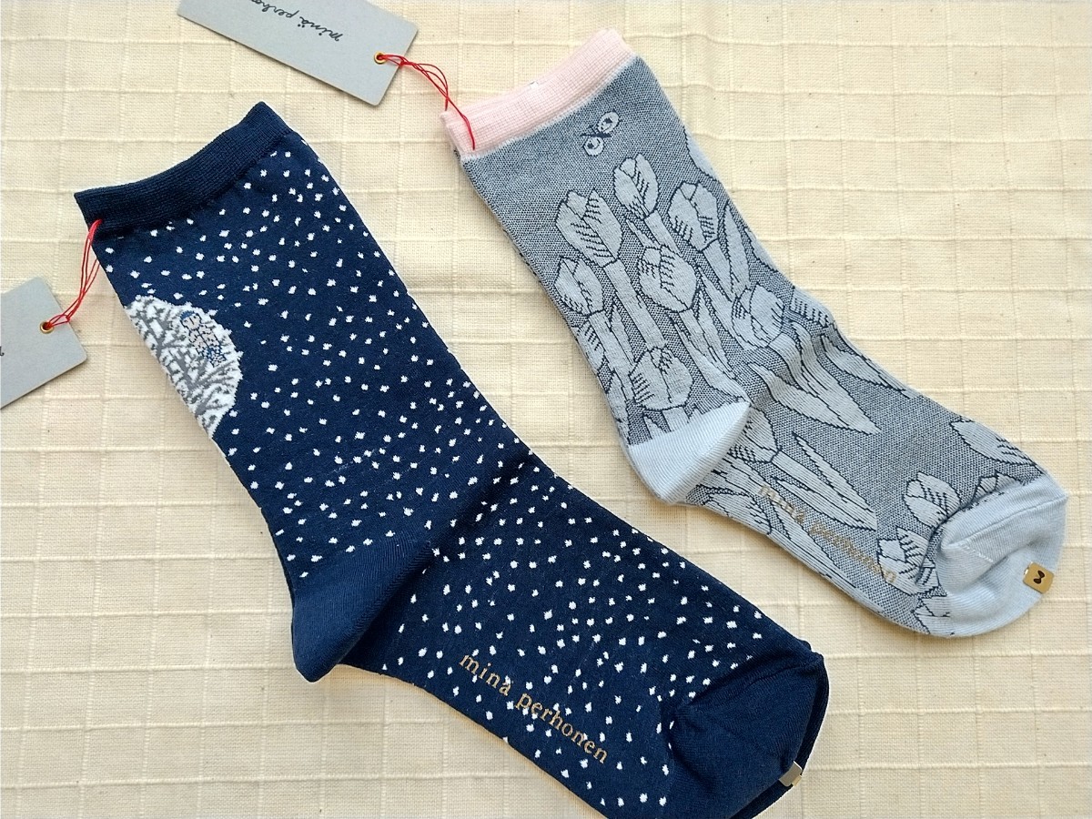 未使用 ミナペルホネン minaperhonen ソックス 2点セット