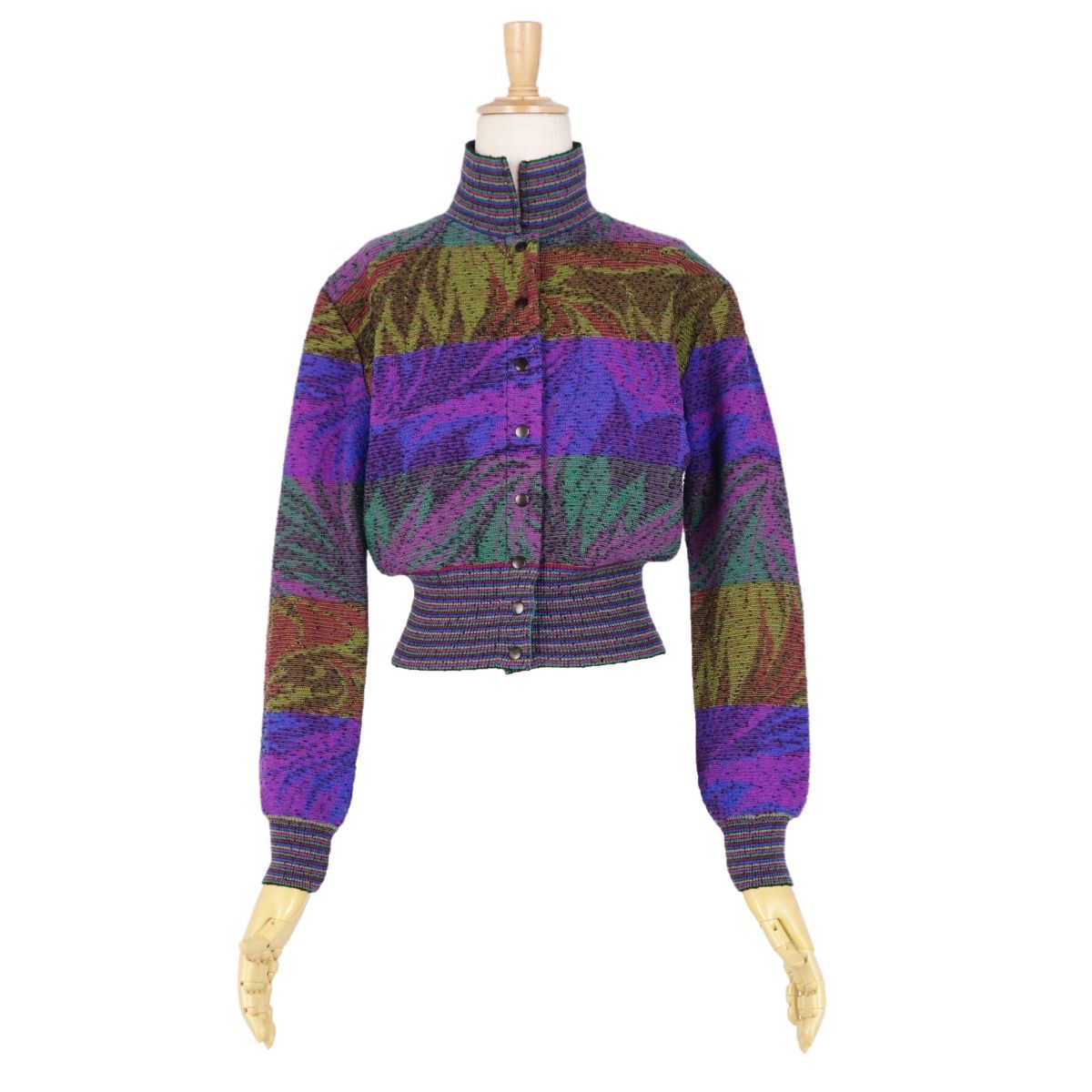 ミッソーニ MISSONI ニット セーター ドライバーズニット ウール 総柄 