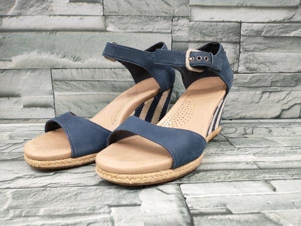 UGG/アグ/ウェッジソール サンダル/23cm/ブルー/マリン/オープントゥ 