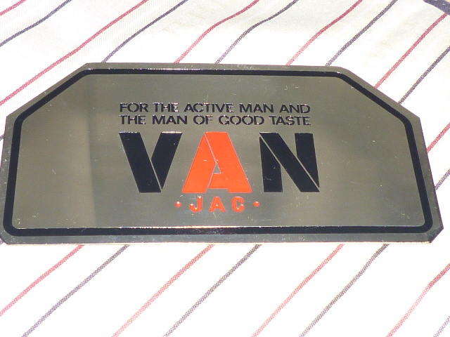 希少 当時物 昭和 レトロ アイビー ステンレスステッカー VAN JAC