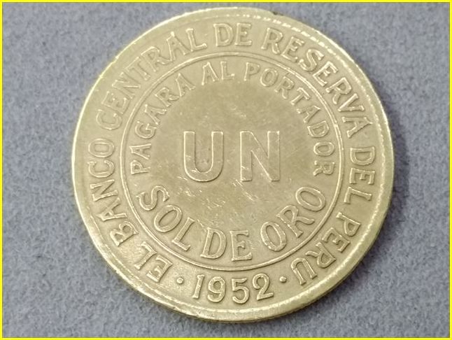 ペルー 1ソル 1SOL UN SOL 1888年（ペルー 1ソル 硬貨/1952年】 UN SOL 