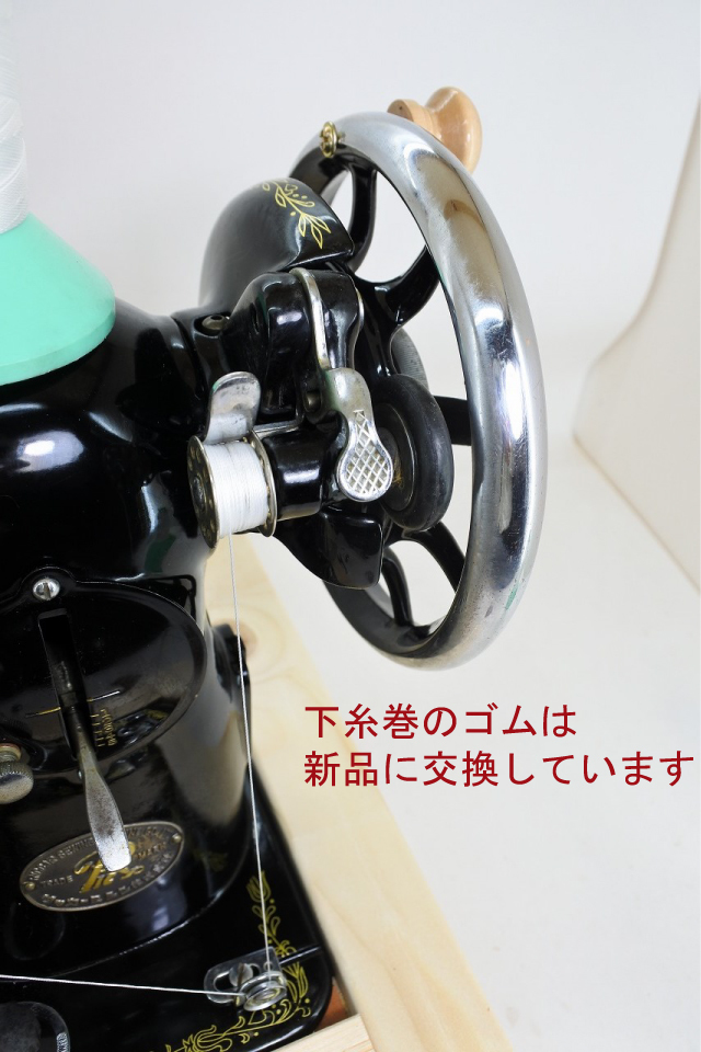 上下0番糸対応 極太糸極厚物手回し改ミシン リッカー2　HA-1 レザークラフト 　アンティーク 皮革　レトロ _5