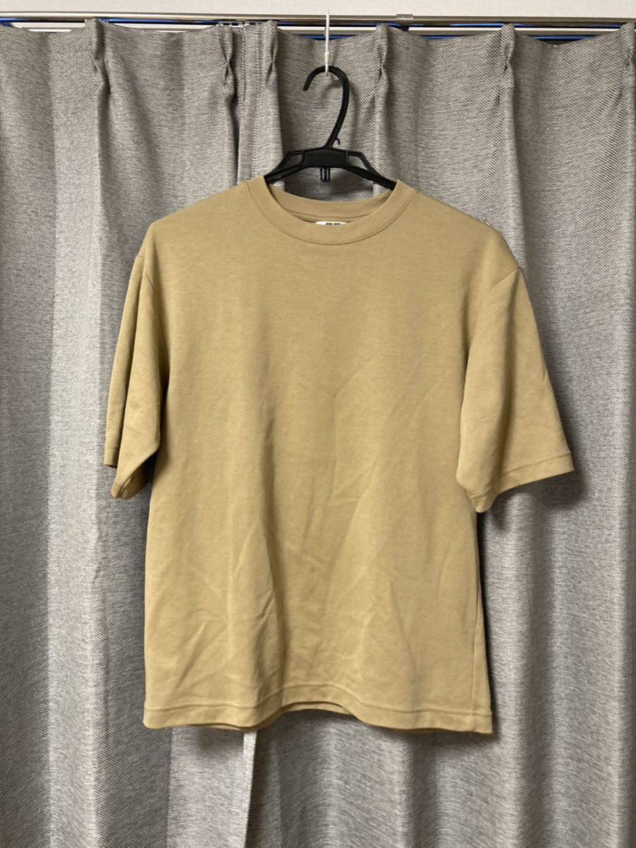 UNIQLO エアリズム コットンオーバーサイズTシャツ(5分袖)サイズM