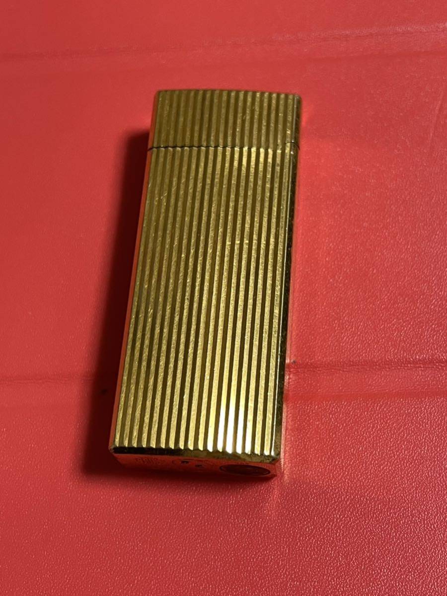 【ジャンク品】 MARK CROSS マーククロス ローラーガスライター ゴールドカラー 