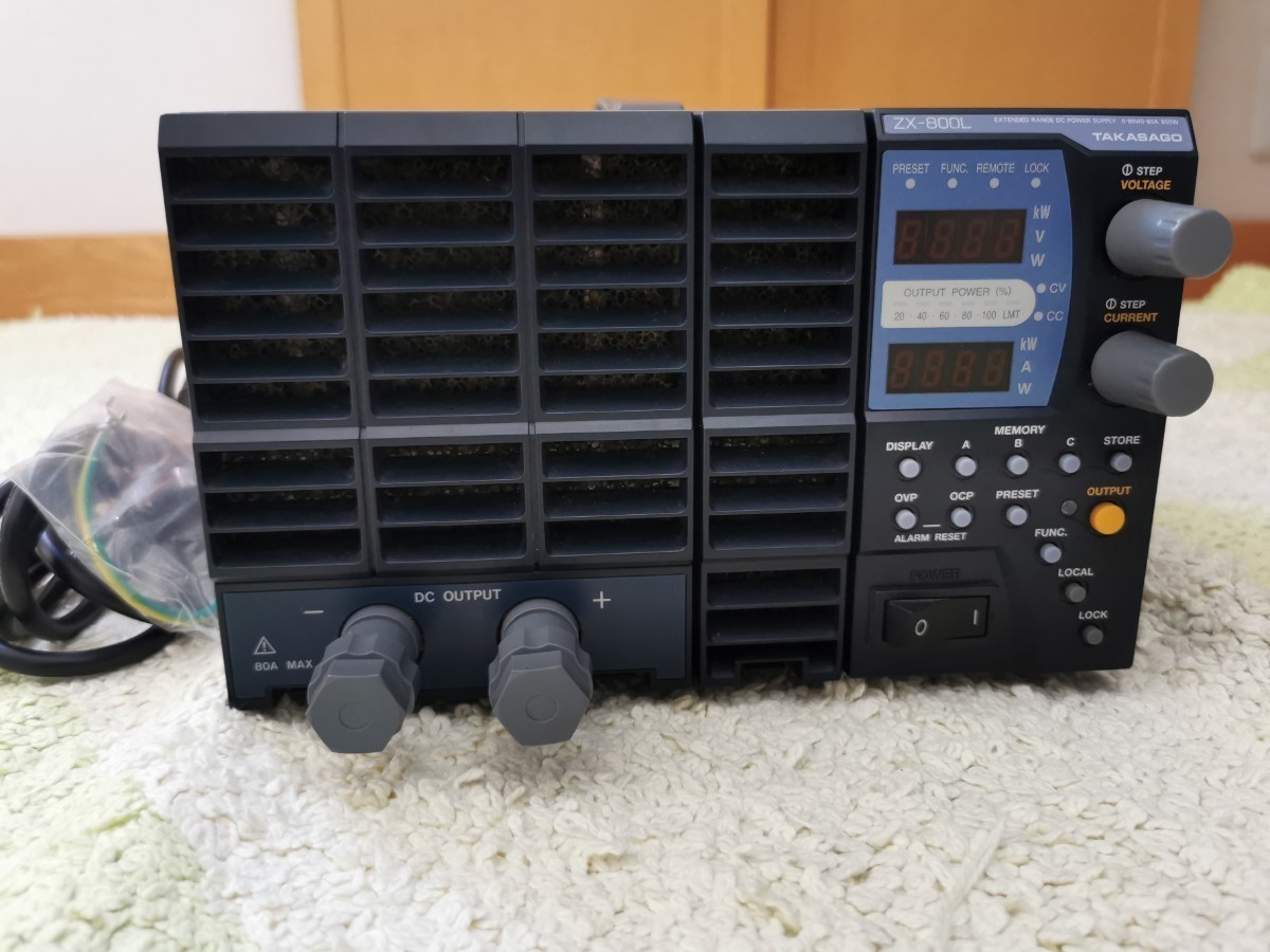 TAKASAGO 高砂製作所 ZX-800L 直流安定化電源 EXTENDED RANGE DC POWER