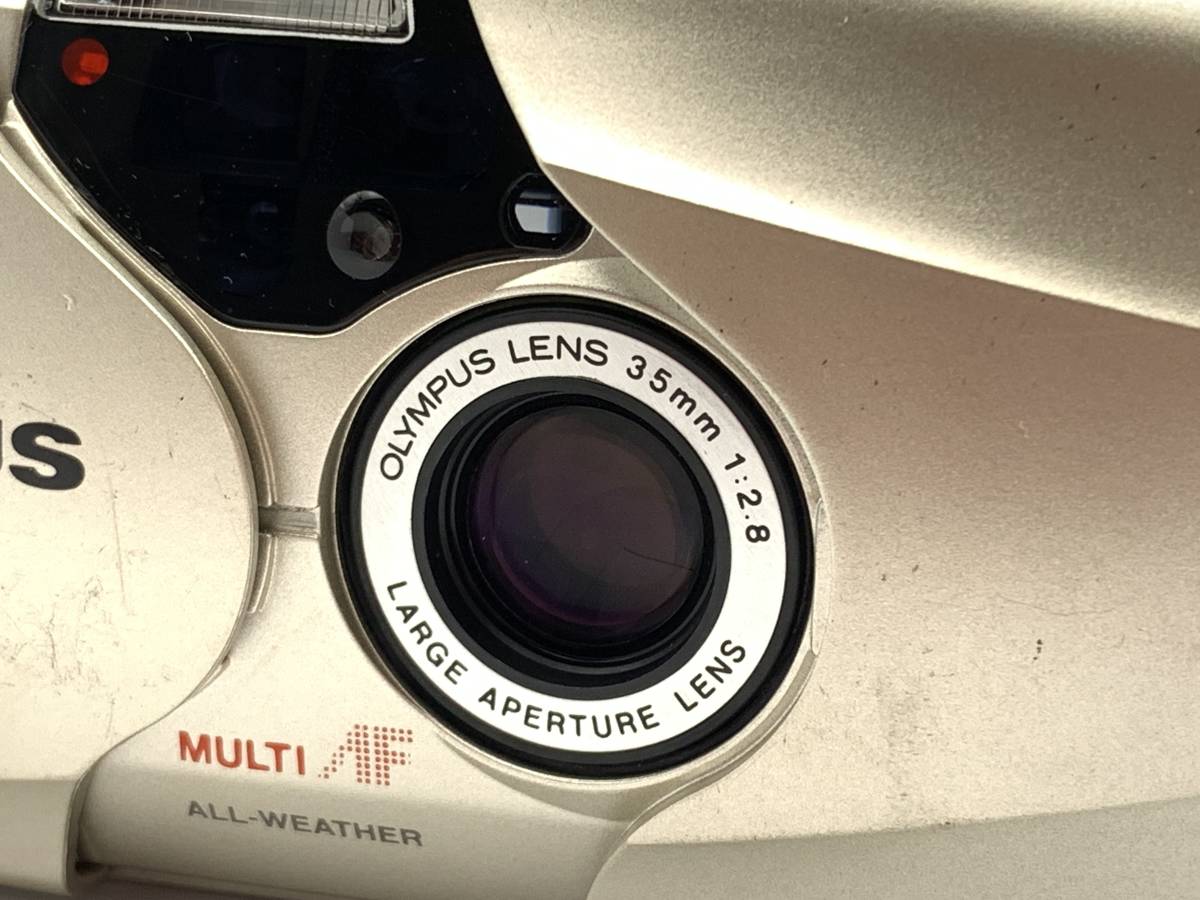 ◇動作品◇ OLYMPUS μ mju II 35mm F2.8 広角 単焦点 コンパクト 