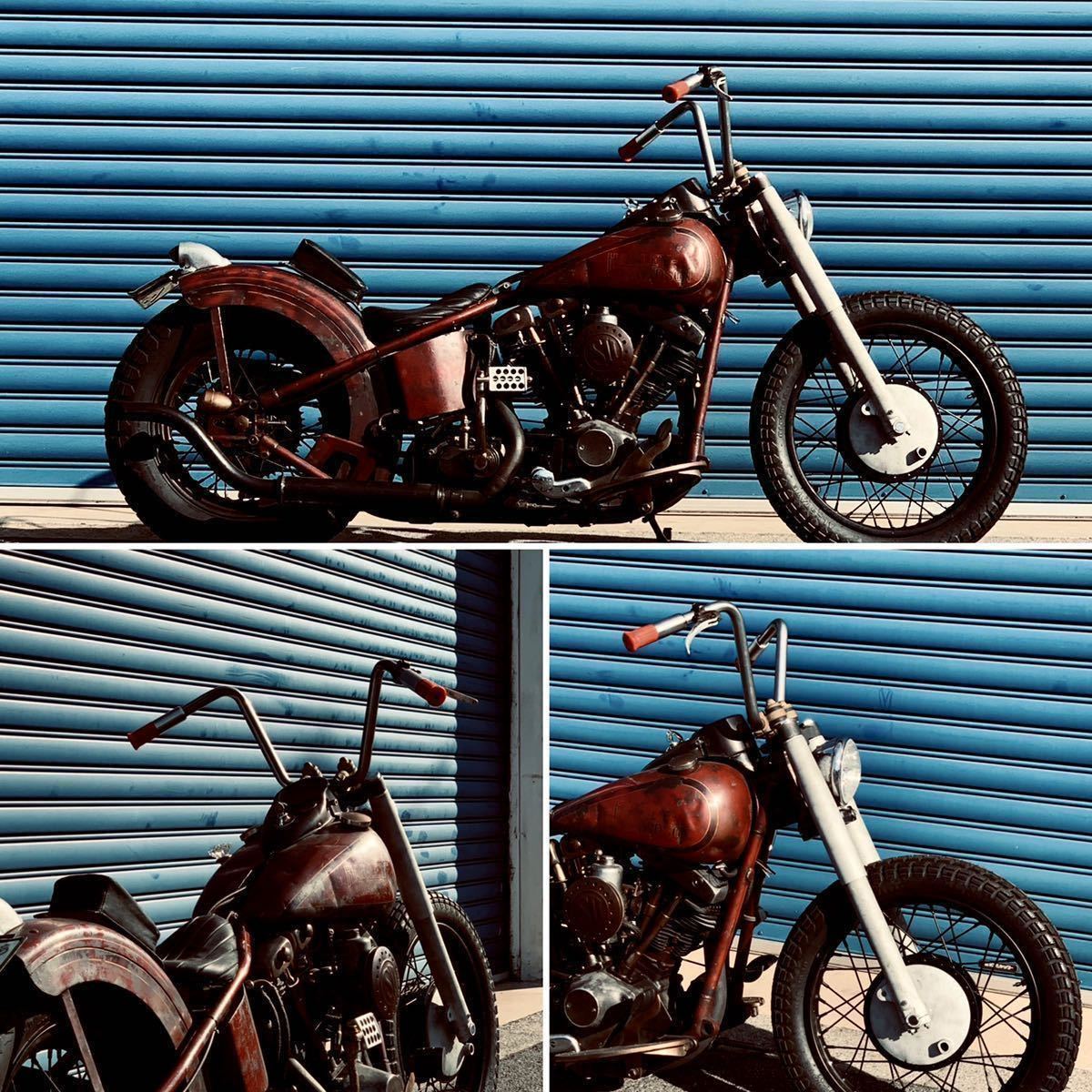 60s スタイル ナロー ミドル エイプ 250H ナックル パン ショベル TC