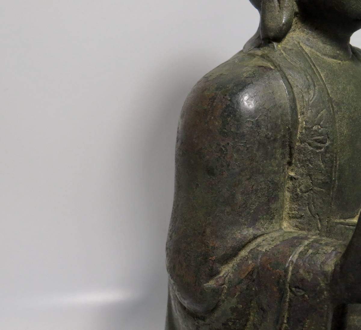 仏教美術 旧家初出 時代 釋迦牟尼佛像擺件 如来 仏像 H32cm