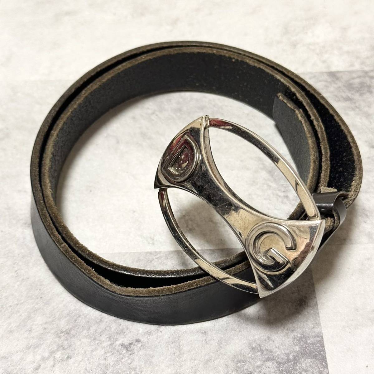 ドルチェ&ガッバーナ DOLCE&GABBANA D&G ベルト バックル ブラック 黒