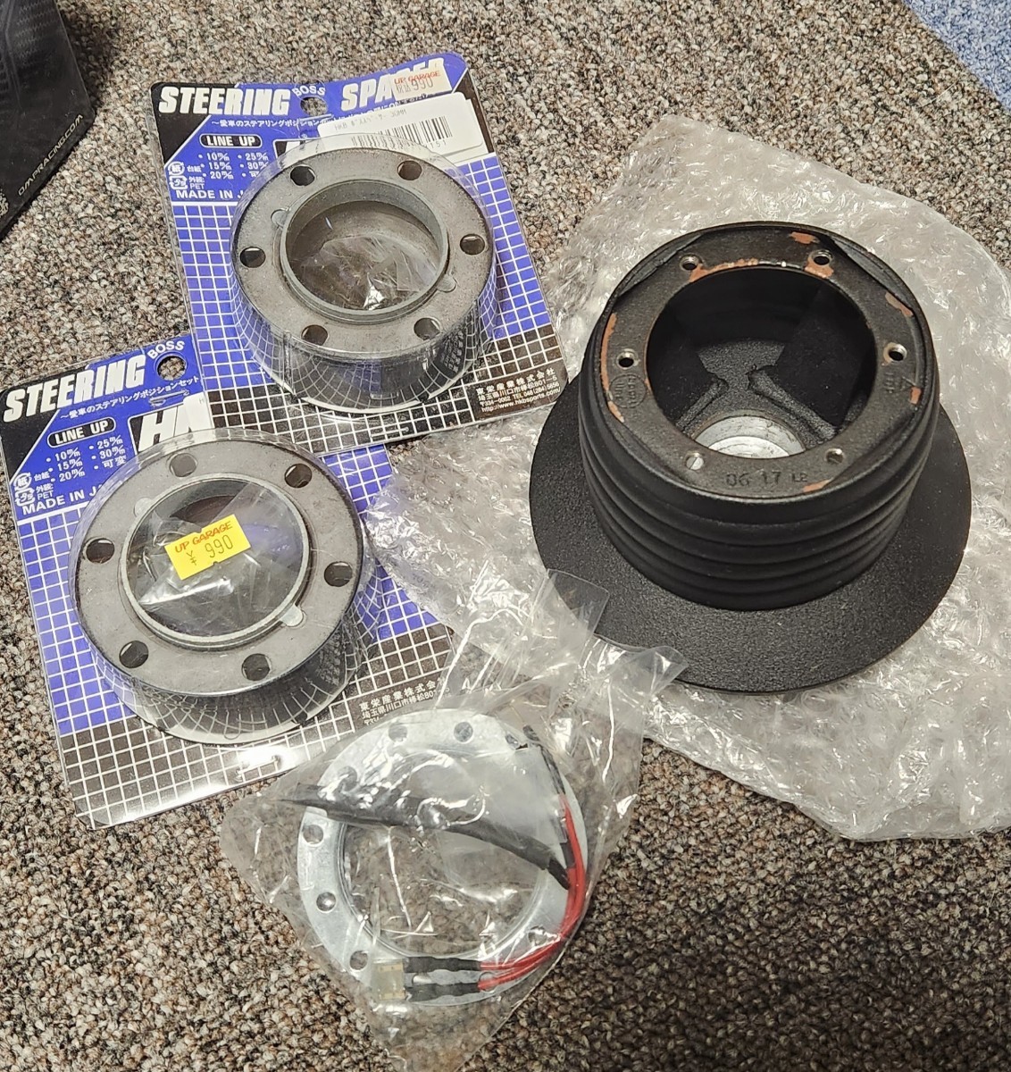 アバルト 500 595 695 OMP製ステアリングボス&スペーサーセット