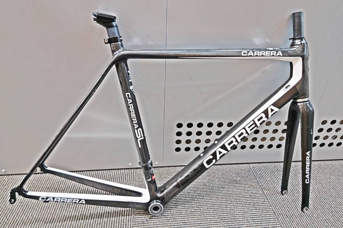 良品 CARRERA CM43 SL カーボンフレーム 黒 白 サイズ58 XL 2013