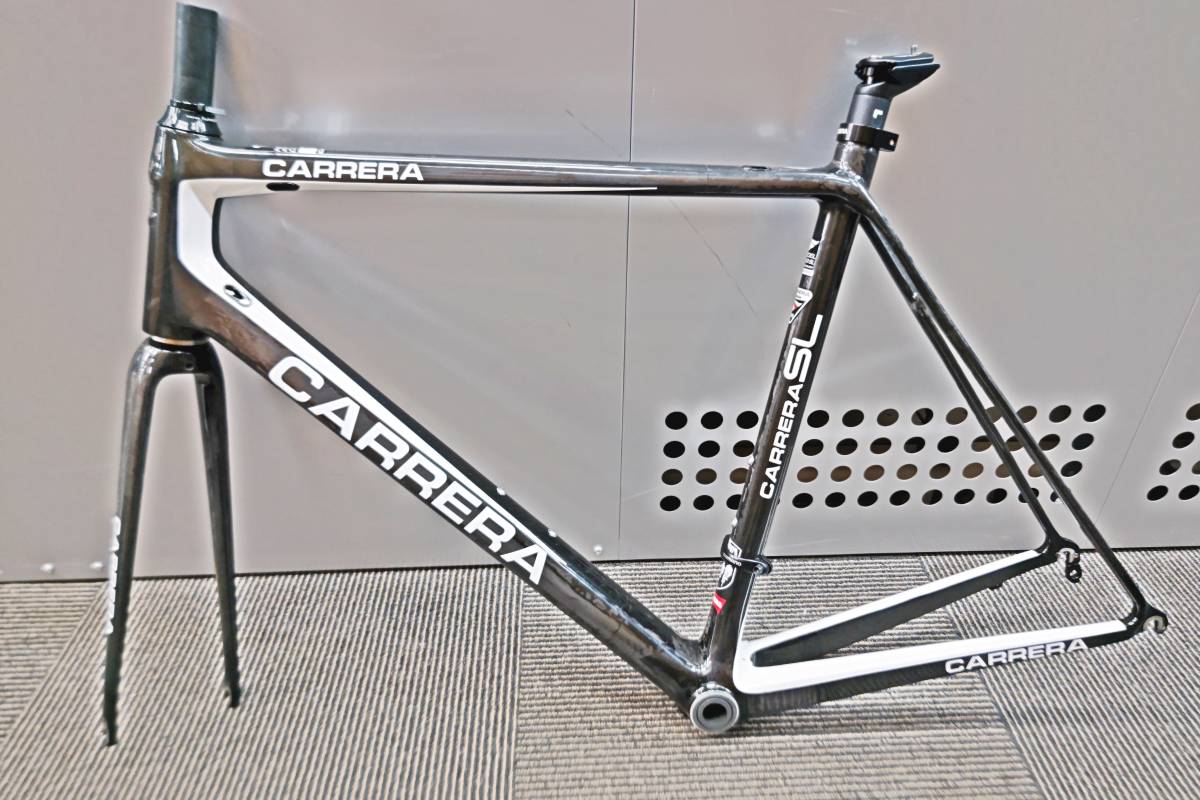 良品 CARRERA CM43 SL カーボンフレーム 黒 白 サイズ58 XL 2013