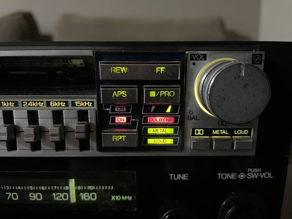 トヨタ AE86 チューナー ラジオ 富士通テン QX-200 グラフィック