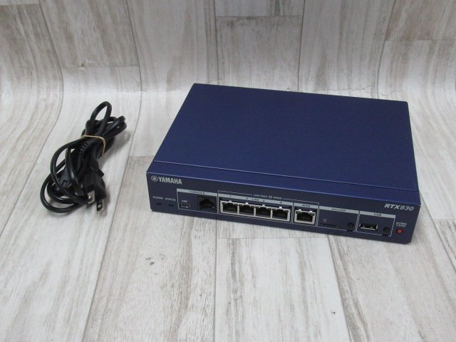 YAMAHA RTX830 ギガアクセスVPNルーター 業務用ルーター YAMAHA RTX830 ギガアクセス VPN ルーター 動作品 周辺機器 【動作品