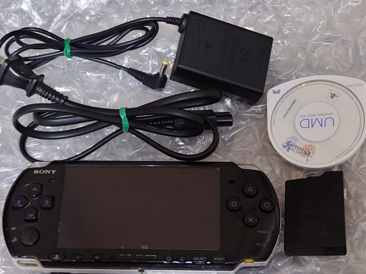 PSP 3000 本体 バッテリー 充電器 ファイナルファンタジー ディス