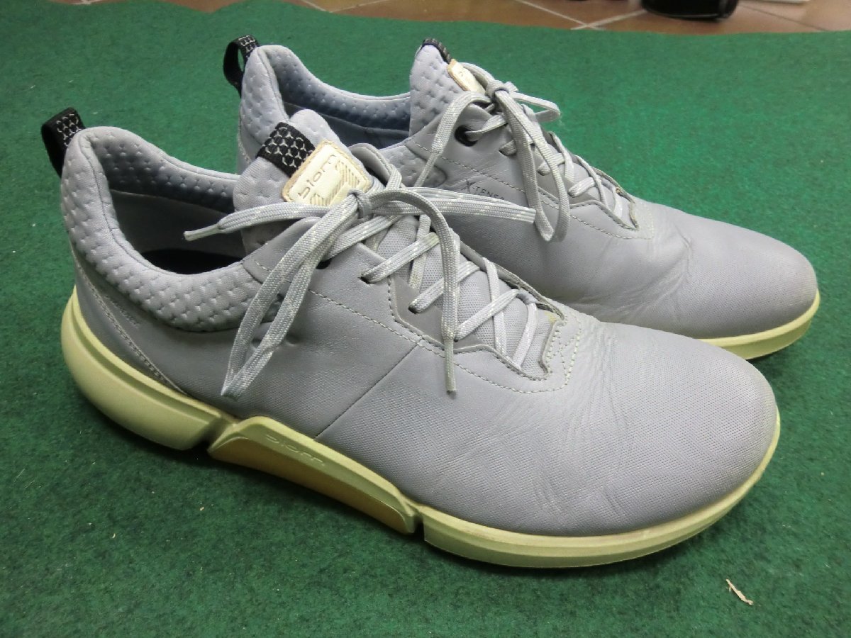 [エコー] ゴルフシューズ M GOLF BIOM H4 メンズ シルバーグレイ 28cm 中古