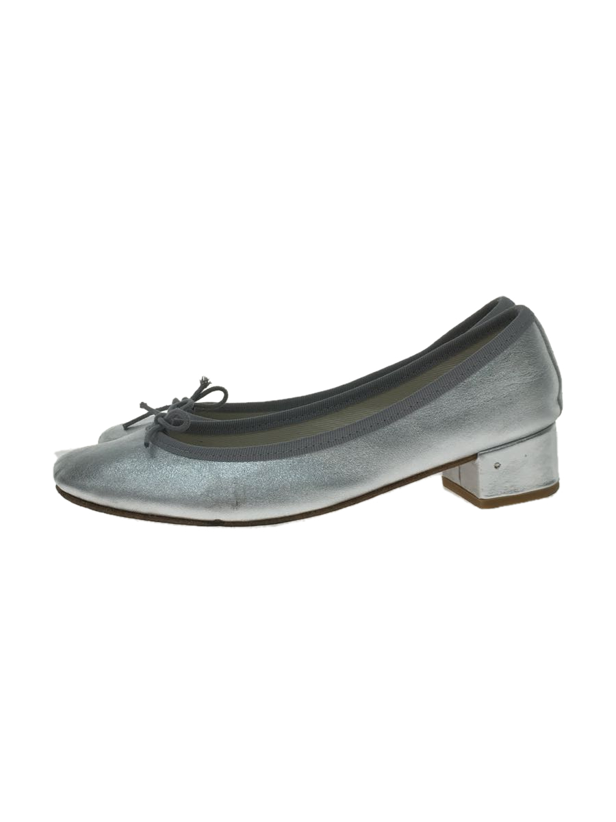 repetto◆レペット/パンプス/バレエシューズ/ローヒール/36/SLV/レザー/汚れあり//ラウンドトゥ