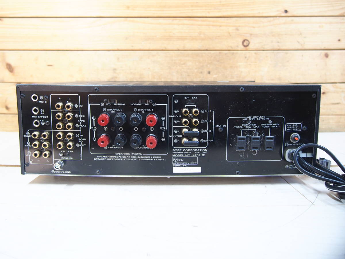 プリメインアンプ BOSE ボーズ 4702-Ⅱ 4702-II AMPLIFIER｜Yahoo 