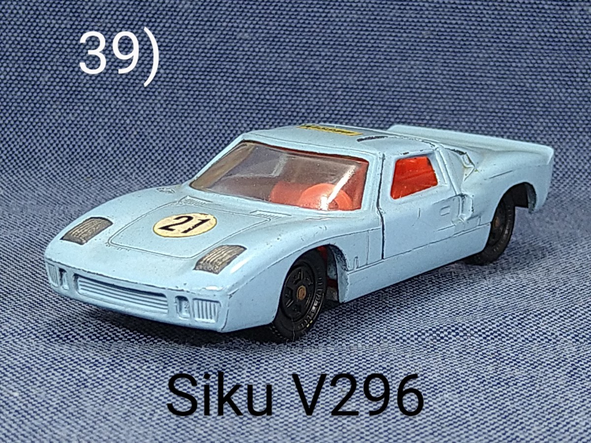 FORD SIKU 0 GT V296 - BCN GT40 CARS 1:60⁄apx 1:64 STOCK BOX