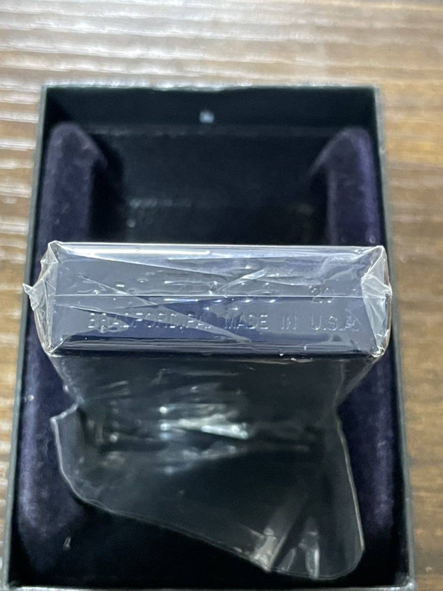 zippo ピース ブルーチタン 限定品 Peace BLUE TITAN 2020年製 PEACE 懸賞品 デットストック ケース 保証書