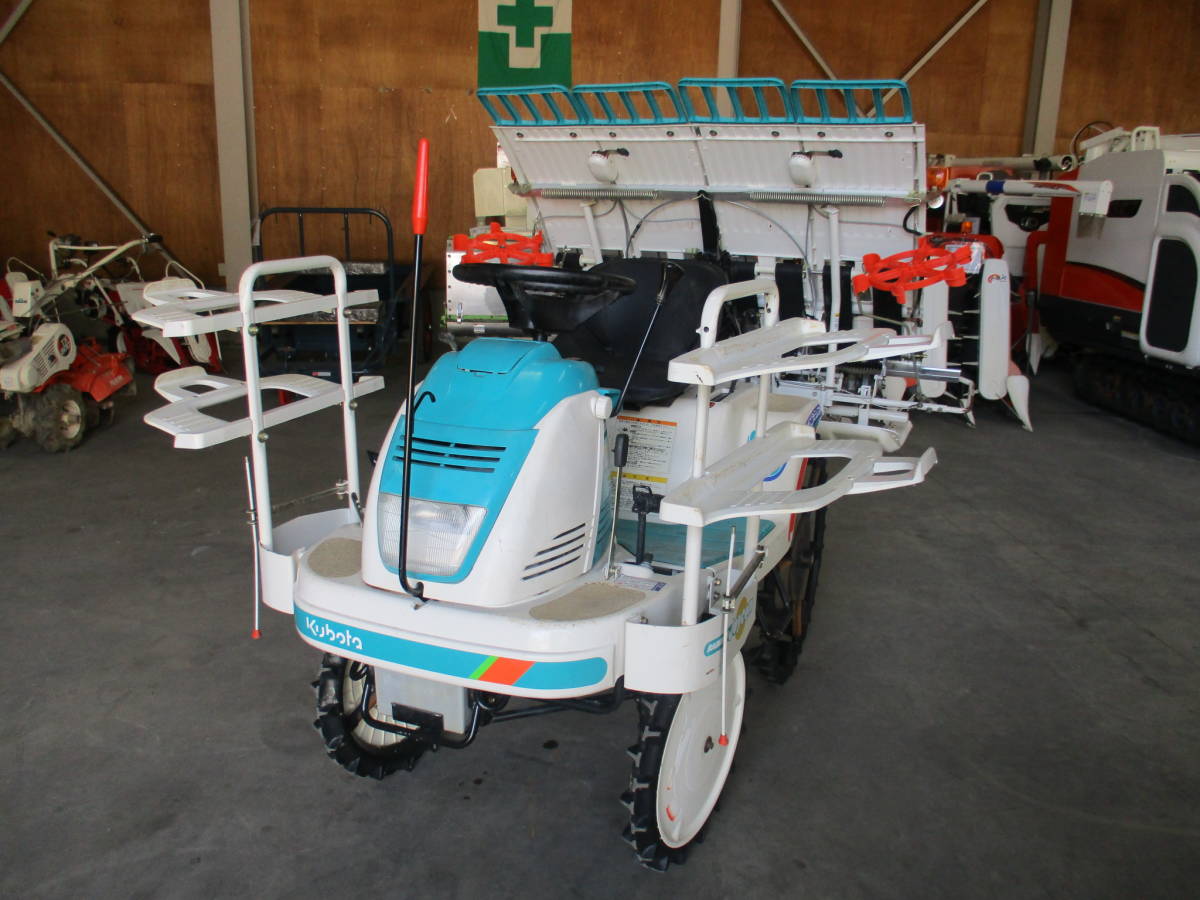 福島 クボタ 中古 田植機 SPJ400SDV 最大6.4馬力 4条 ロータリ式 セル