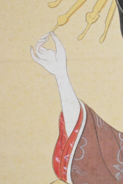 絹本 美人画 肉筆春画 - Yahoo!オークション 浮世絵 七図 未装 秘画