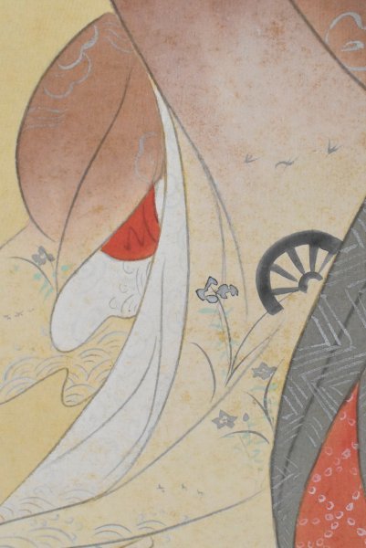 絹本 美人画 肉筆春画 - Yahoo!オークション 浮世絵 七図 未装 秘画