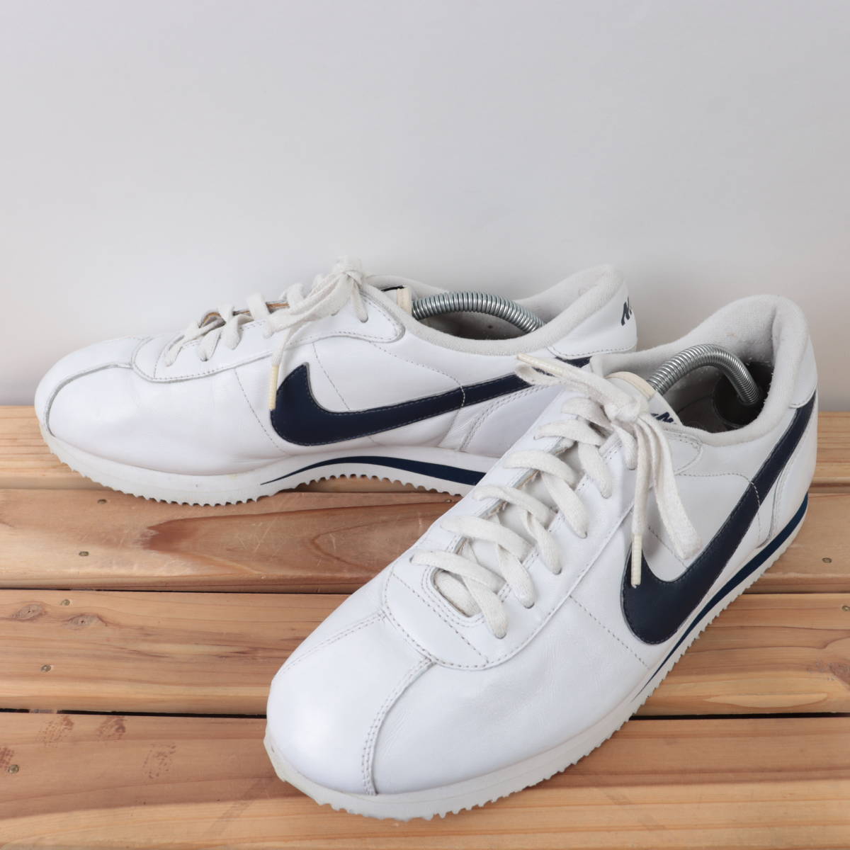 z3307 ナイキ コルテッツ US11.5 29.5cm/白 ホワイト 紺 ネイビー NIKE 