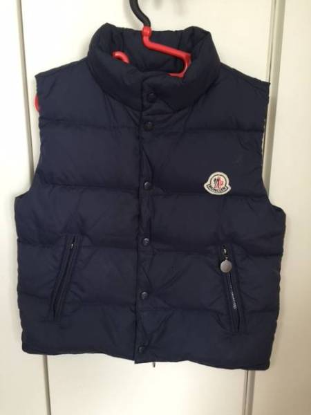 モンクレール キッズ ダウンベスト ネイビー 116cm 6A 中古