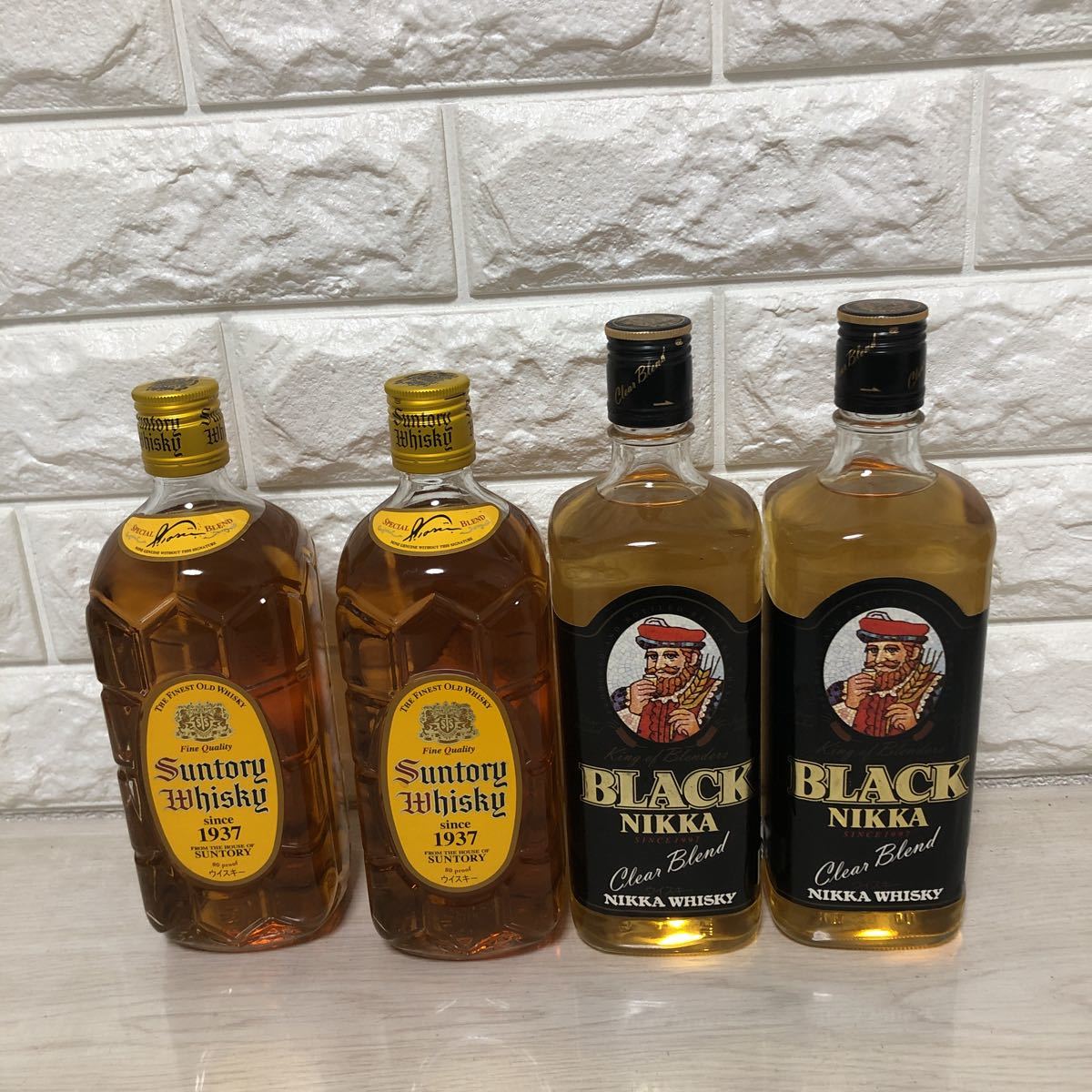 サントリーウイスキー 角瓶 700ml×2古酒 未開栓 ブラックニッカ クリア