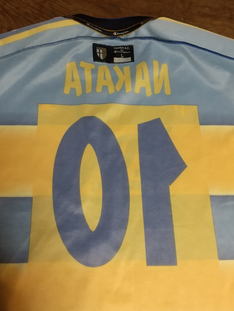 [値下げ交渉] 2001-02 コパ・イタリア優勝 パルマAC #10 中田 Champion MADE IN ITALY 検)2002 COPPA ITALIA PARMA HIDE NAKATA 日本代表