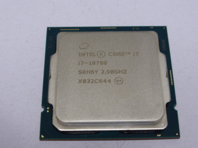 Core Intel i7 CPU i7-10700 LGA1200 8コア16スレッド 動作品 65W 8コア