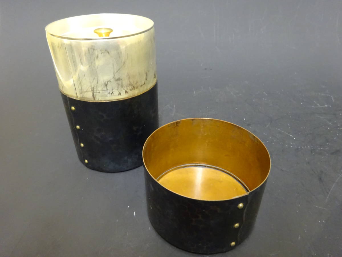 玉川堂 鎚起銅器 煎茶道具 茶筒の中古品・新品・未使用 鎚起