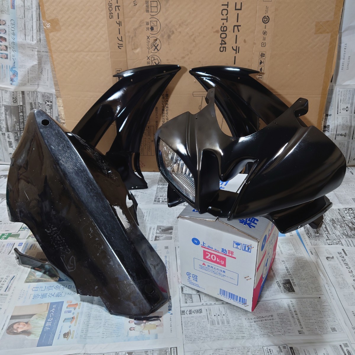 走り屋必見！片目耐久仕様(中古)YZF-R6 13s クレバーウルフ FRPカウル 