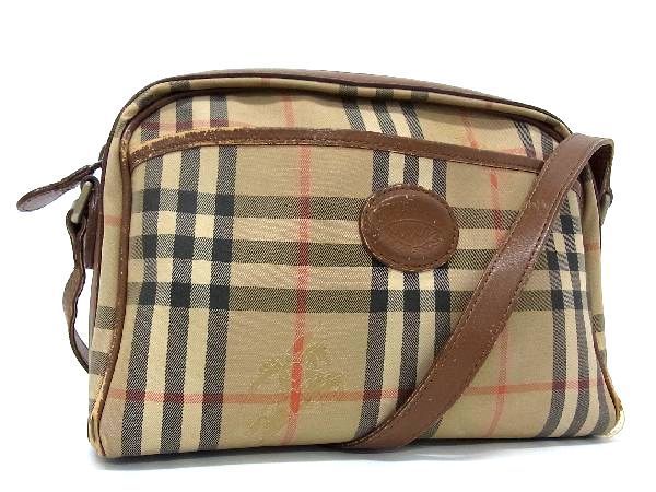 1円 Burberrys バーバリーズ ノバチェック キャンバス×レザー クロス