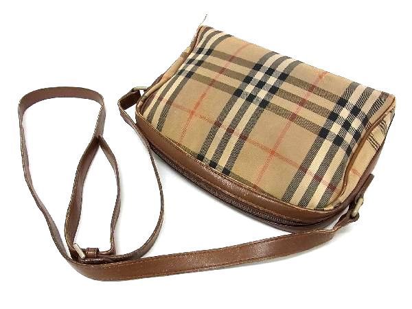 1円 Burberrys バーバリーズ ノバチェック キャンバス×レザー クロス