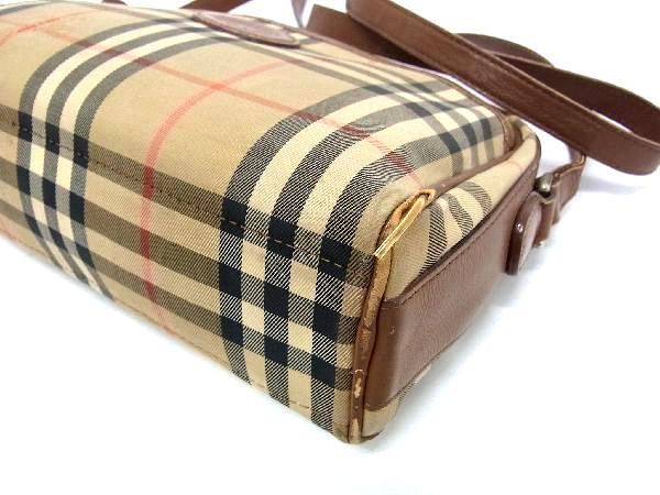 1円 Burberrys バーバリーズ ノバチェック キャンバス×レザー クロス