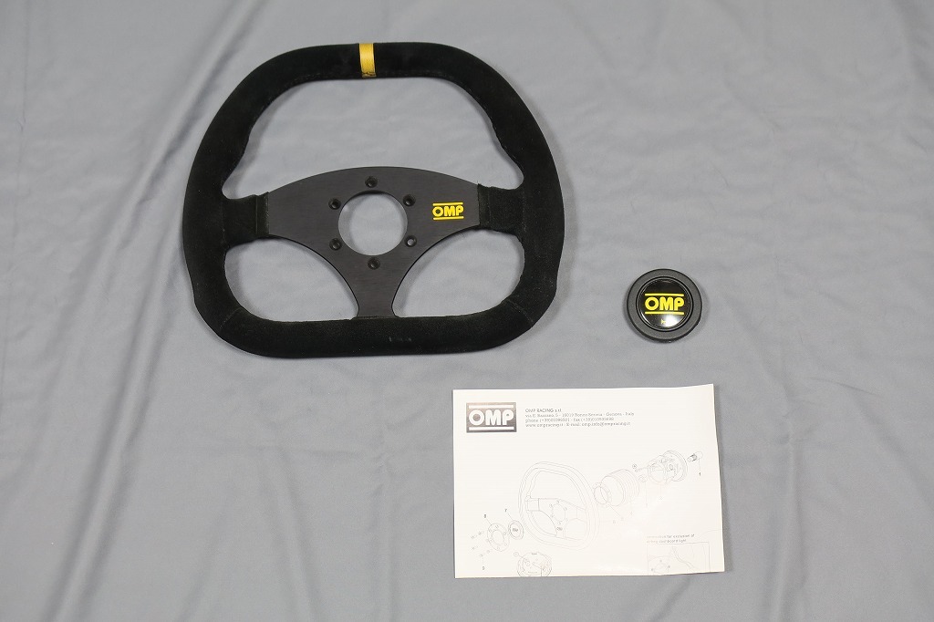 OMP ステアリング キュービック フラットモデル OD1985BLK KUBIC OMP