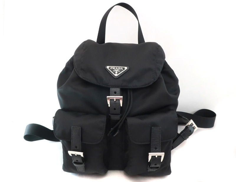 未使用 プラダ PRADA VELA ヴェラ リュックサック バッグパック ナイロン NERO ブラック 1BZ677 /32401