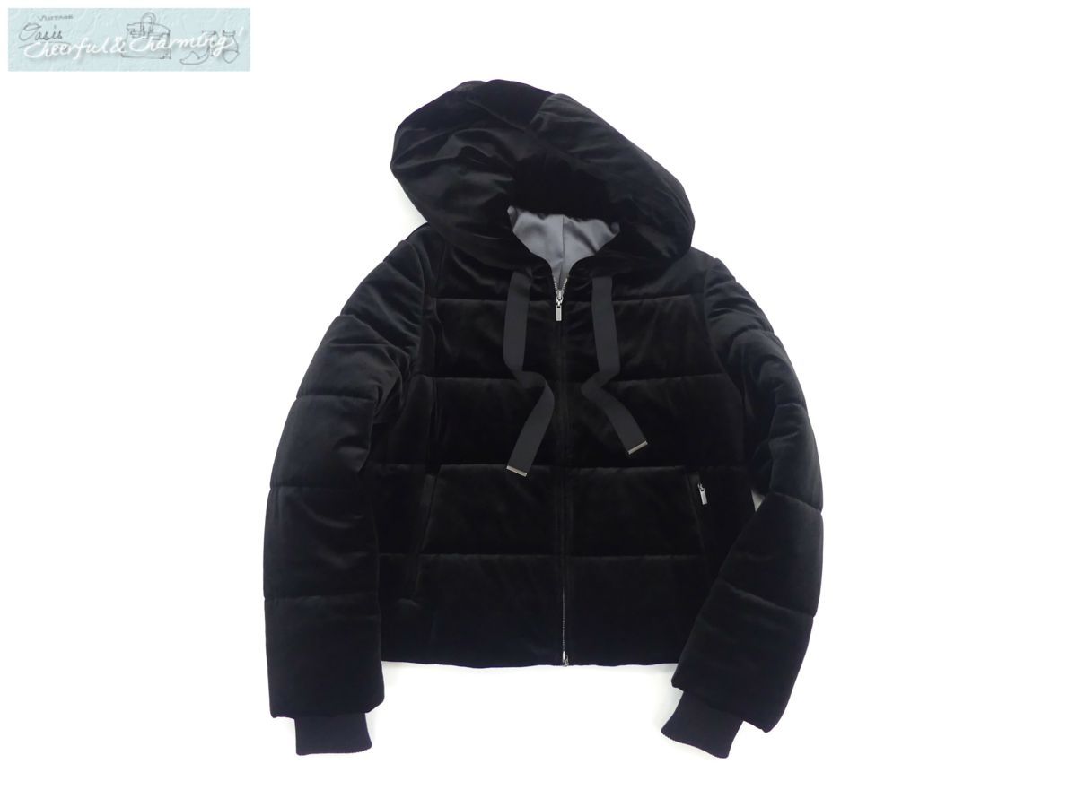 VELOUR NOIR by FOXEY NEWYORK ベロアジャケット 40 ブラック＃中綿 