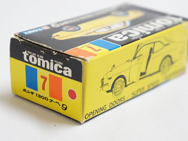 空箱 トミカ No.7 ホンダ 1300 クーペ9 黒箱 日本製 色指定箱 TOMICA