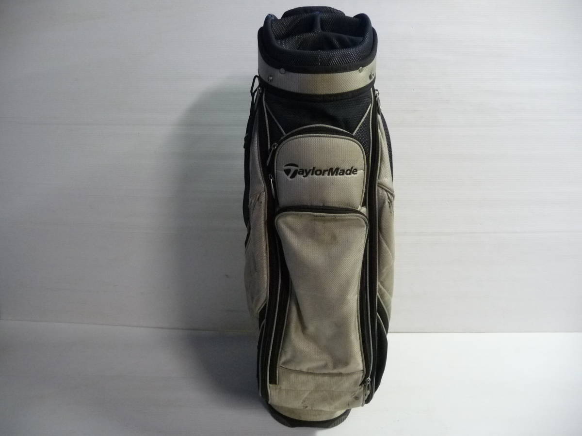 □TaylorMade テーラーメイド キャディバッグ ゴルフバッグ グレー□