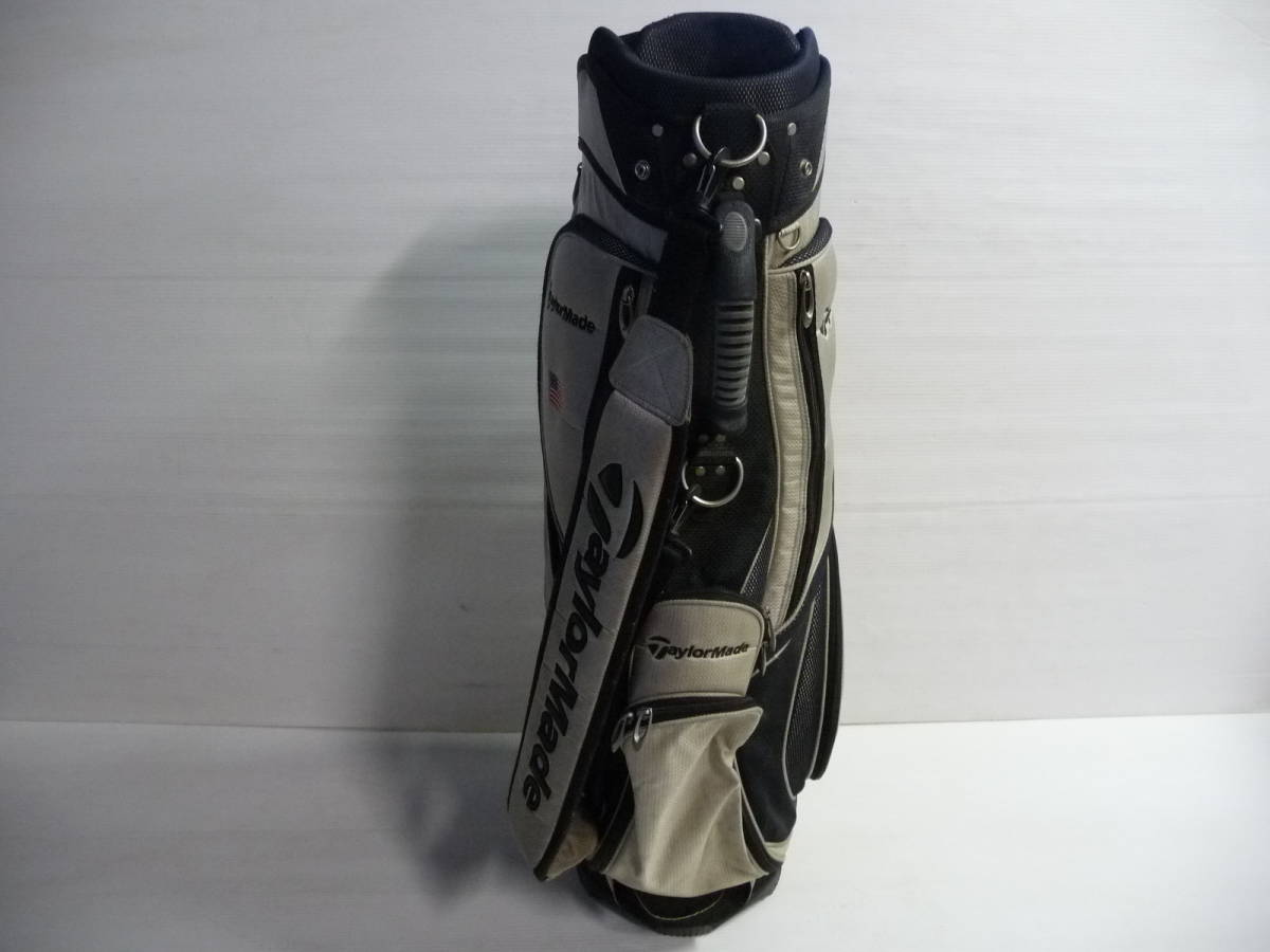 □TaylorMade テーラーメイド キャディバッグ ゴルフバッグ グレー□