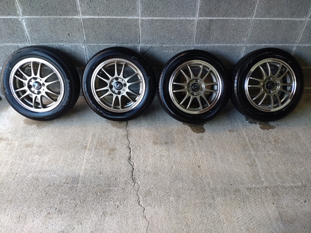 14インチアルミホイールセット☆クロススピード・14×5.0j+45 4穴PCD100
