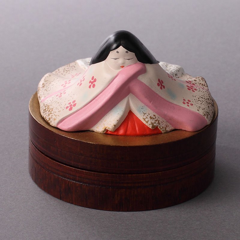 【丸藤】橋口宗栄 乾漆姫香合 共箱 （茶道具 漆器 香合 古美術）