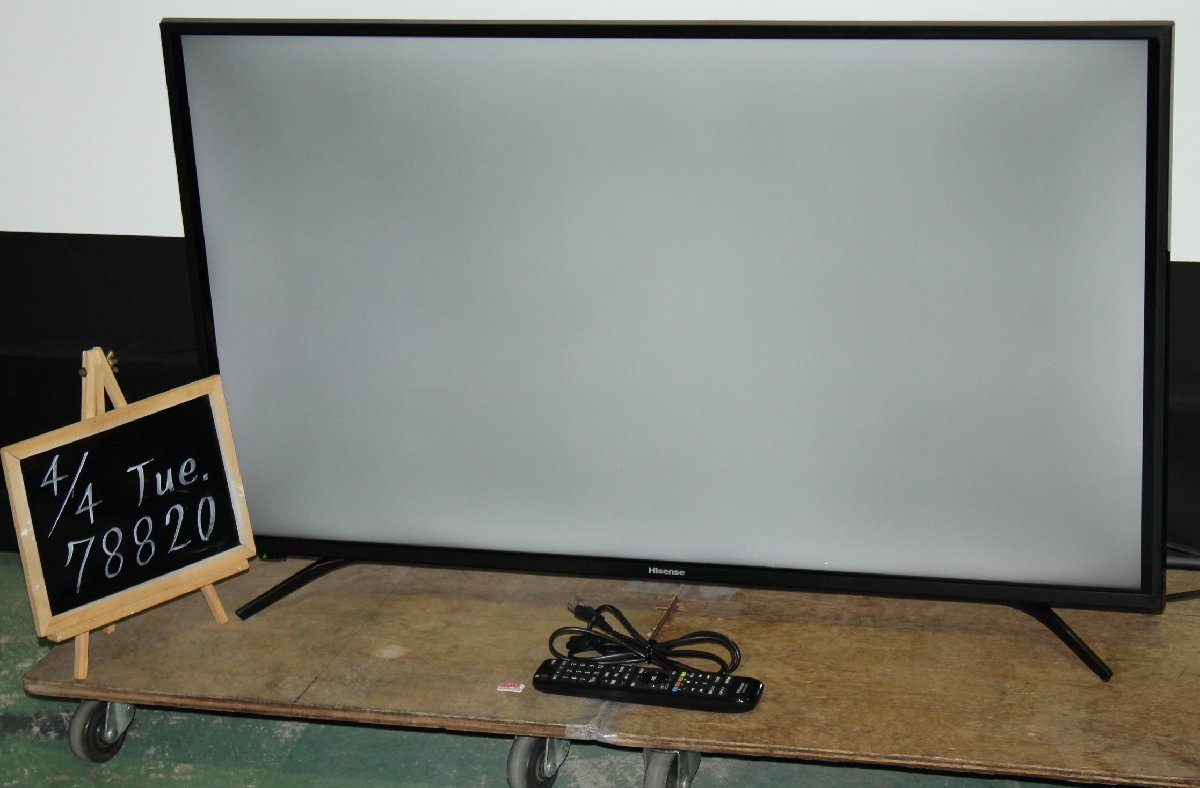 78820☆Hisense 43型4K対応液晶テレビ 43F60E (2) 【ジャンク/1円 